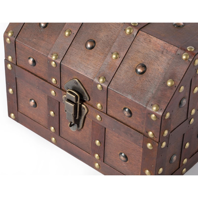 Vintage Caribbean Pirate Chest - Brown