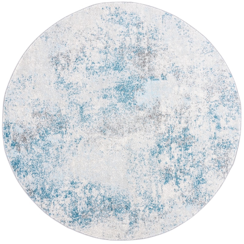SAFAVIEH Tulum Melinda Modern Abstract Rug - 6'7" Round