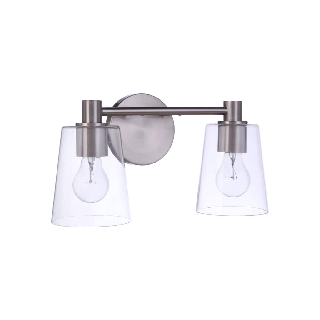 Craftmade 126152 Emilio 2 Light 16" Wide Vanity Light with Clear Glass