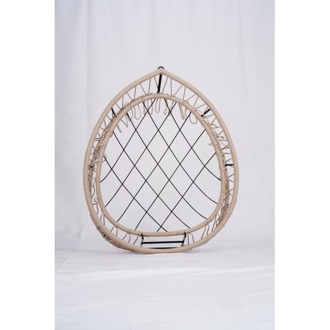HDPE Egg Hanging Chair with Stand - 350lb Capacity Outdoor/Indoor Swing Chair
