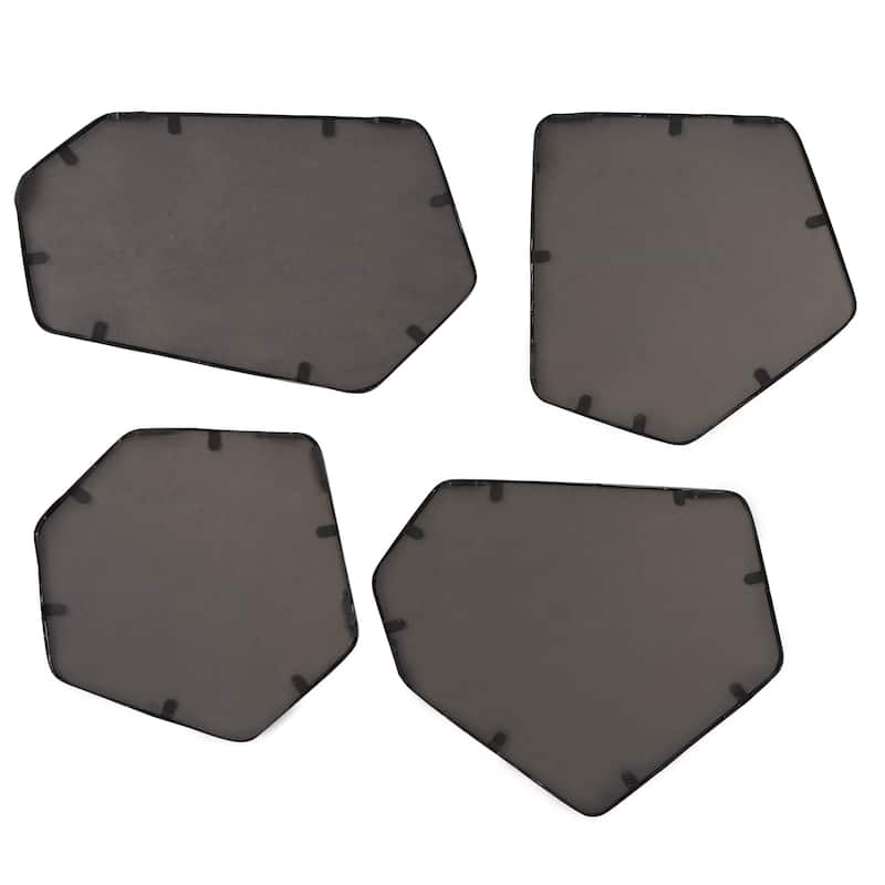 Scandinavian Style Wall Mirrors - 20" - Black - Set of 4