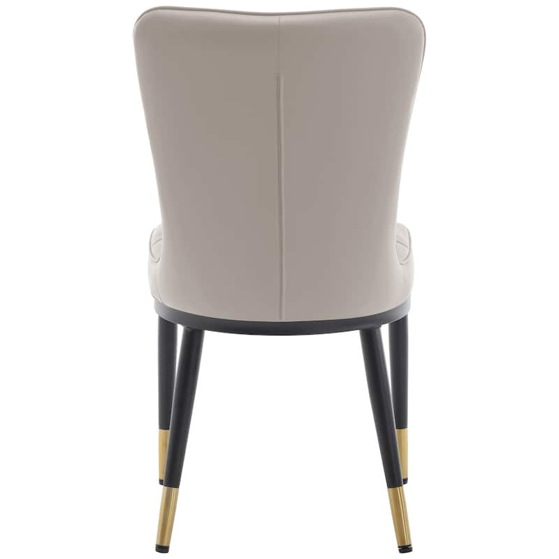 Upholstered Dining Chairs Set of 2 with Metal Legs