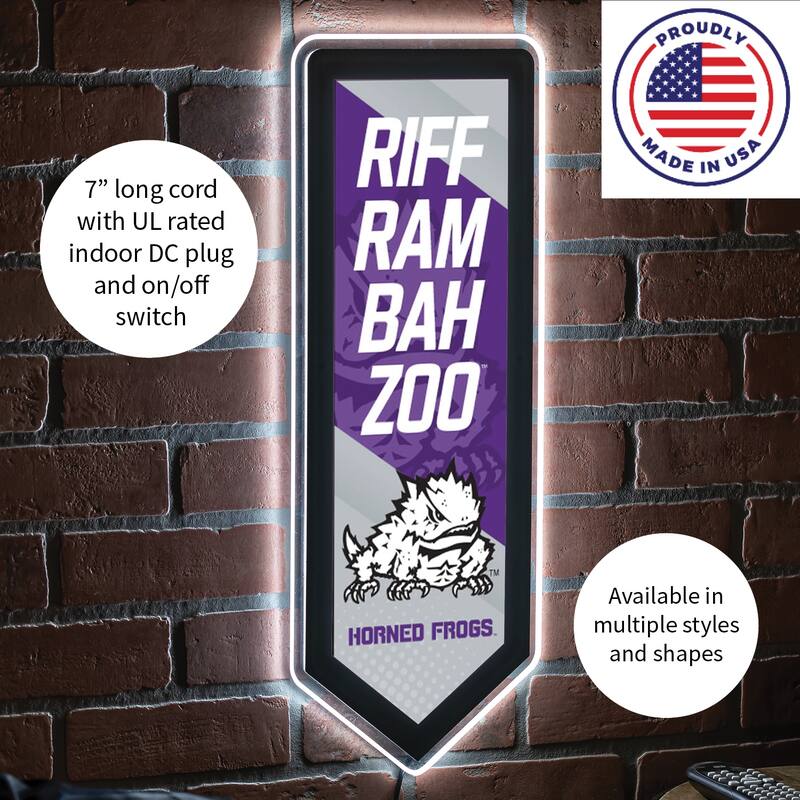 Texas Christian University LED Lighted Sign