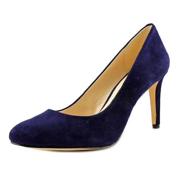 nine west blue suede heels