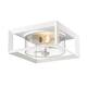 Option Natural White with Seeded Glass