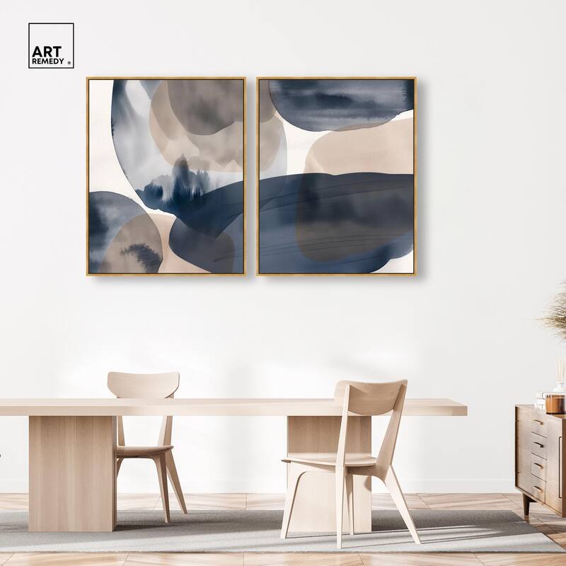 Rust and Noir Canvas Set of 2 by Art Remedy