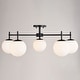 preview thumbnail 10 of 12, VAXCEL Armitage 5-Light 32 in. Wide Mid-Century Modern Globe Semi Flush Mount Ceiling Lighting Fixture. LED Compatible
