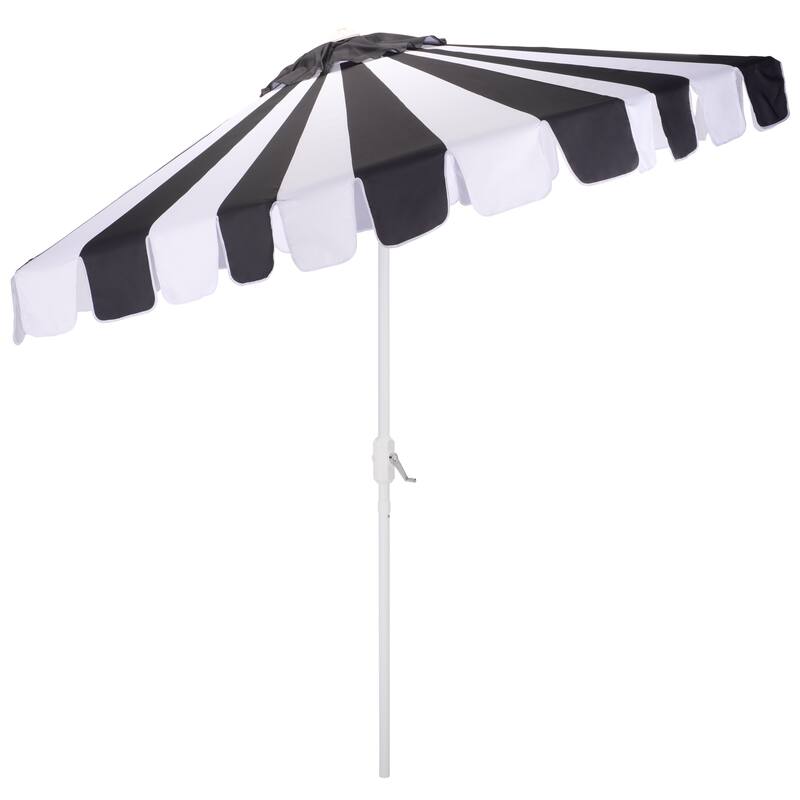 SAFAVIEH Outdoor Living Meze 9ft Crank Umbrella