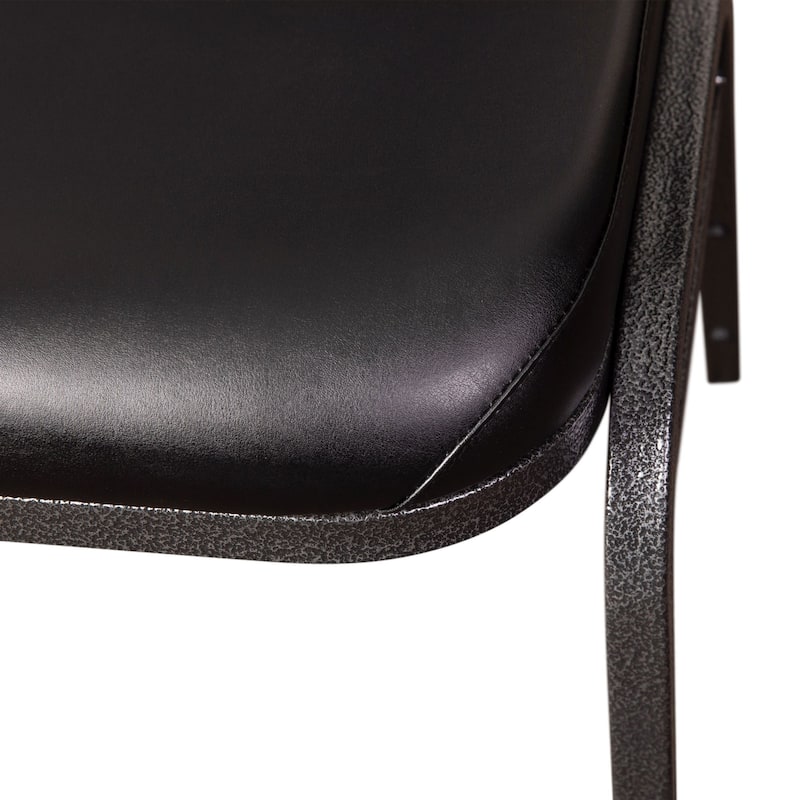4PK Commercial Dome Back Stacking Banquet Chairs with Metal Frames