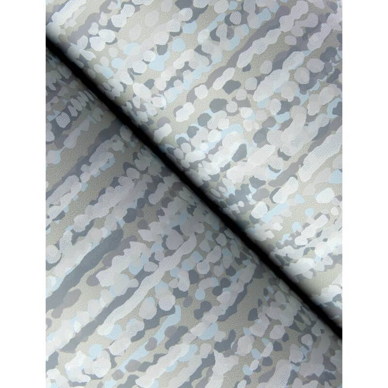 A-Street Prints Corliss Grey Beaded Strands Wallpaper