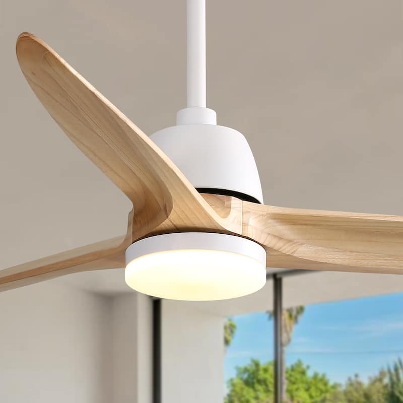 Clihome 56 In. Ceiling Fan Light With Remote Energy-saving DC Motor