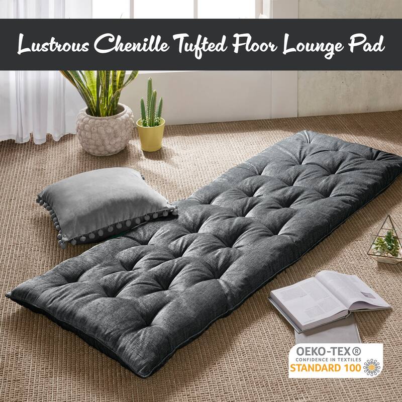 Intelligent Designs Arwen Poly Chenille Lounge Floor Pillow
