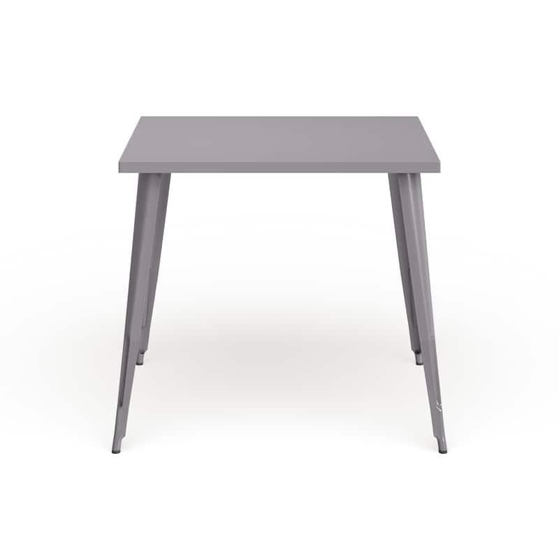 35.5'' Square Metal Indoor-Outdoor Table - 35.5"W x 35.5"D x 29.75"H