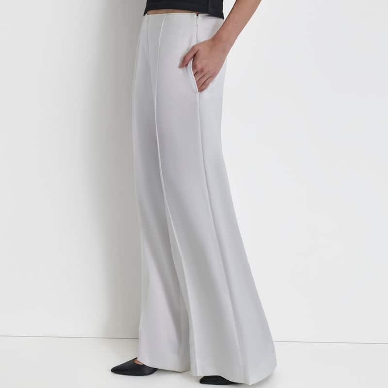 DKNY Wide Leg Pintuck Trousers