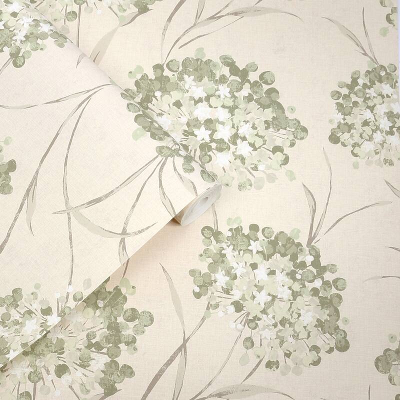 Laura Ashley Giselle Hedgerow Wallpaper