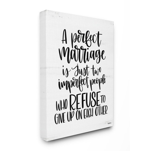 Shop Stupell Industries Perfect Marriage Imperfect People ...