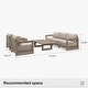 preview thumbnail 60 of 85, PURPLE LEAF Caesar Khaki Outdoor Couch with 9.6" Thick Cushion and Table for Yard Porch Deck Outdoor Patio Conversation Sets