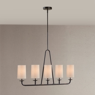 INK+IVY Serenitie Bronze 5-Light Linear Chandelier