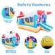preview thumbnail 2 of 4, Multifunctional Inflatable Bounce House Extra Large 187 x 122 x 81'' Extra Thick Material Jumping Castle With Long Slide