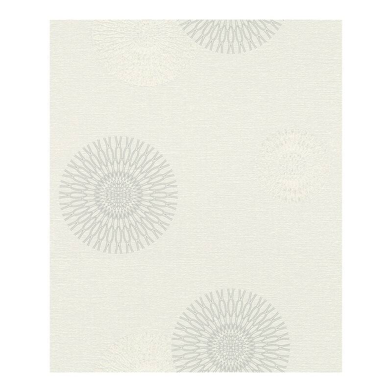 Rasch Eliel Off-White Medallion Wallpaper - 20.5 x 396 x 0.025