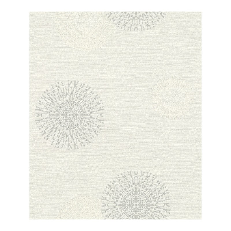 Rasch Eliel Off-White Medallion Wallpaper - 20.5 x 396 x 0.025
