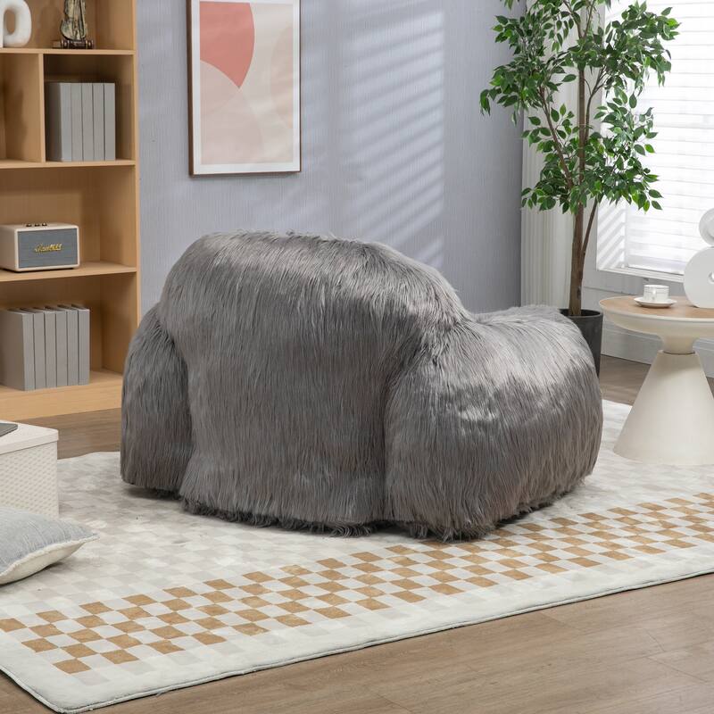 Teddy Bean Bag Chairs,Lazy Sofa Bean Bag Chairs with Armrest
