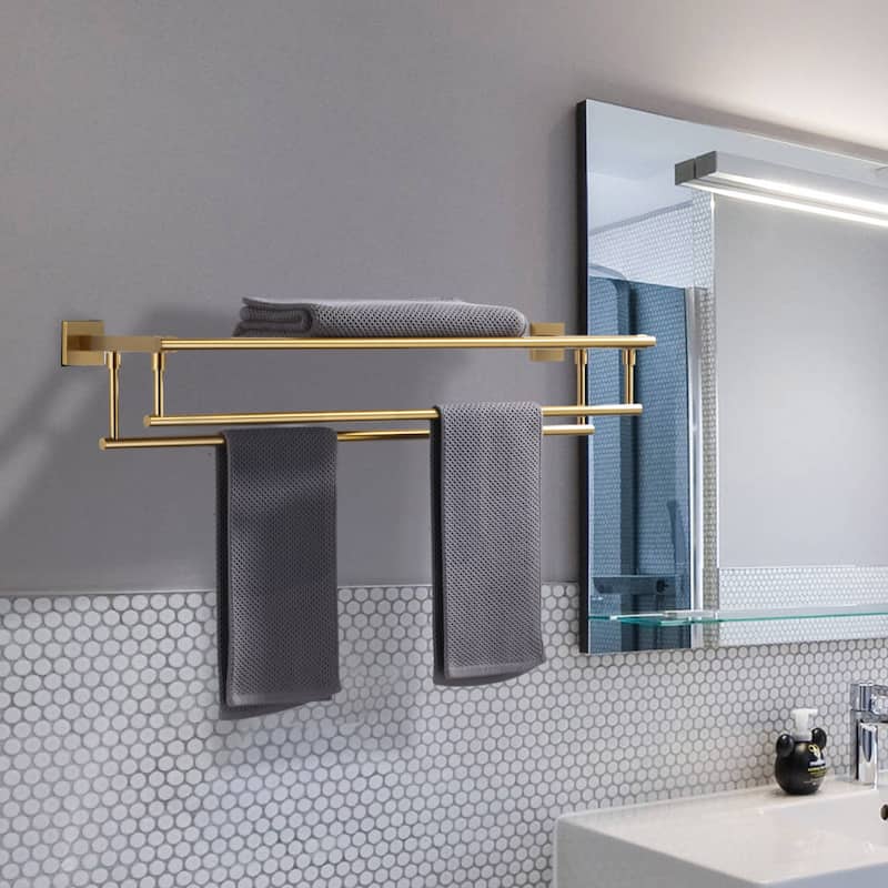 Two Towel Holders Wall mounted Towel Rack