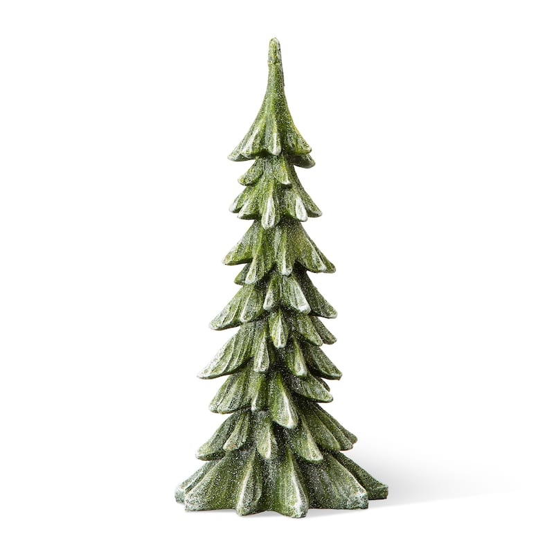 Glitzhome 14.75"H Resin Christmas Table Tree Holiday Decor