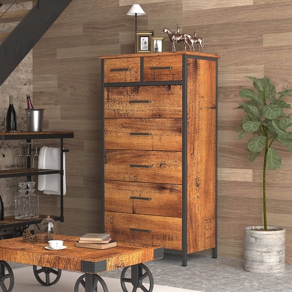 tall dresser for clothing deep Snhomee 5-Drawer Tall Dresser with LED Lights & Shelves – Modern Storage Cabinet for Bedroom, Living Room & Entryway 31.3