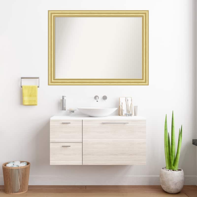 Sophia Non-Beveled Framed Bathroom Vanity Wall Mirror