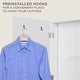 preview thumbnail 6 of 4, Ivation Wall-Mounted Ironing Board Cabinet, Foldable Storage Station, Easy-Release Lever, Garment Hooks, Left Sided Door, White