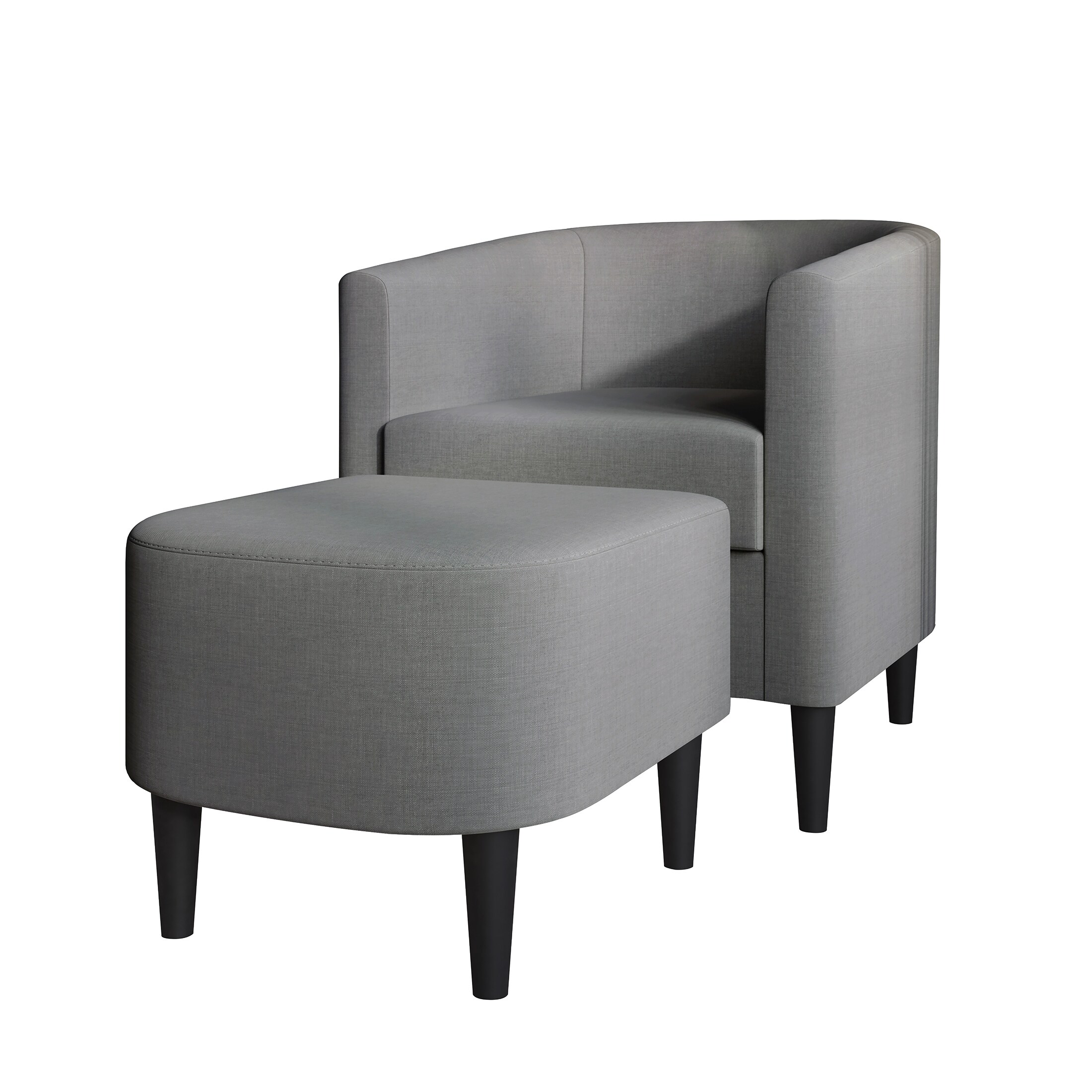 Adisen cloud barrel chair and ottoman store