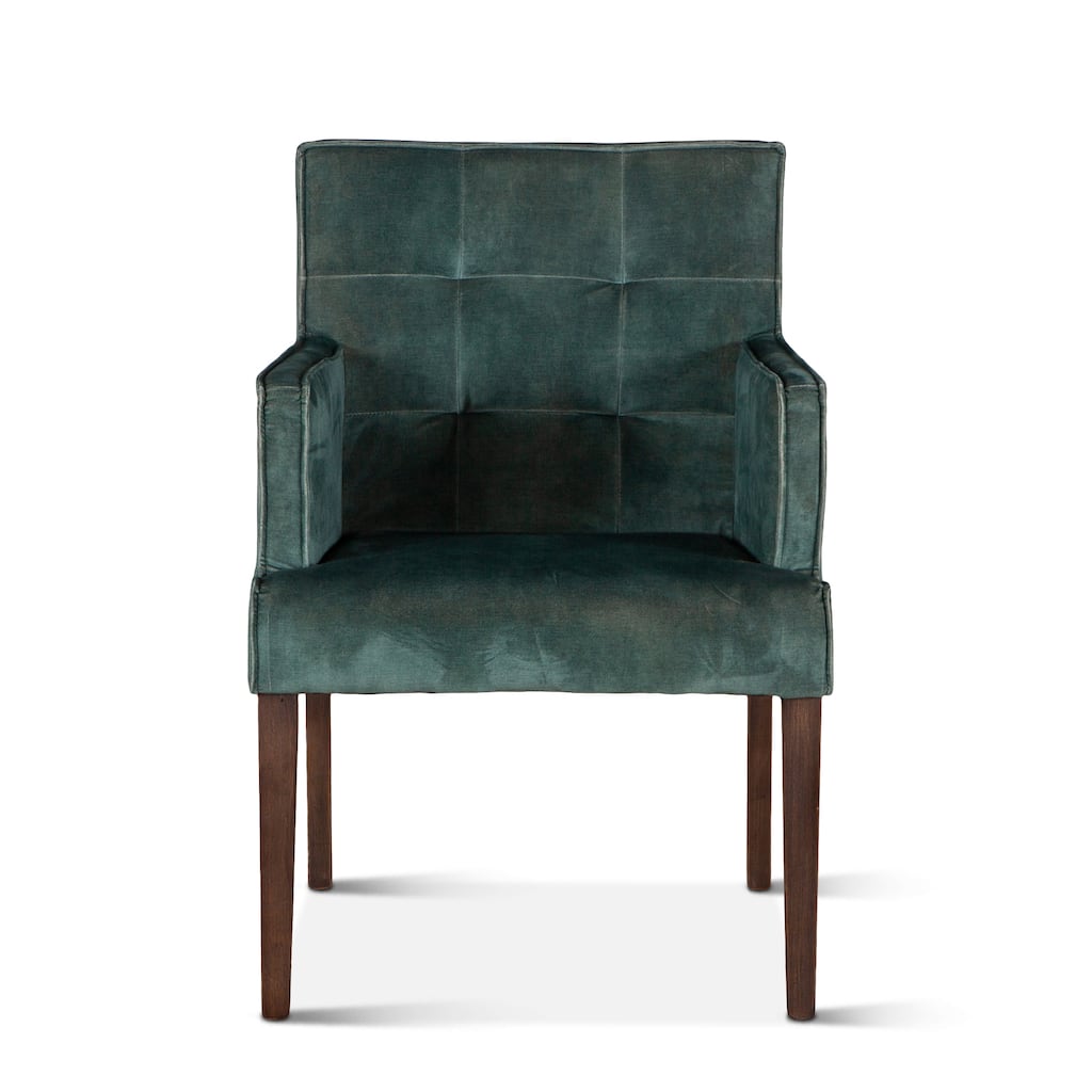 Avery Green Velvet Armchair
