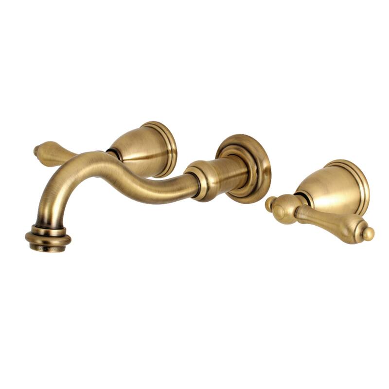 Kingston Brass Vintage 1.2 GPM Wall Mounted Widespread Bathroom Faucet