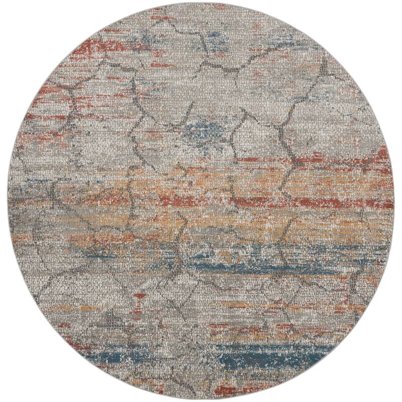 Nourison Rustic Textures Contemporary Abstract Area Rug