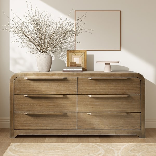 HULALA HOME Egon 62"W Modern Velvet-lined 6-drawer Dresser with Hidden Drawer for Discreet Storage - Bed Bath & Beyond - 42739342 HULALA HOME Egon 62"W Modern Velvet-lined 6-drawer Dresser with Hidden Drawer for Discreet Storage - Bed Bath & Beyond - 42739342