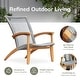 preview thumbnail 8 of 7, Cambridge Casual Dunham Teak Wood Outdoor Adirondack Chairs