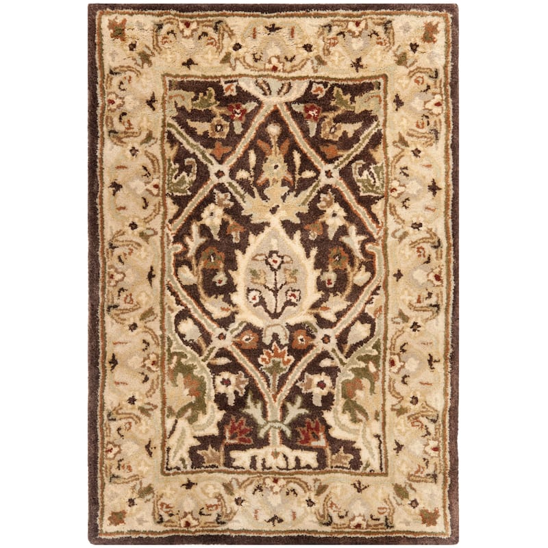 SAFAVIEH Handmade Persian Legend Pietra Traditional Oriental Wool Rug - 2' x 3' - Brown/Beige