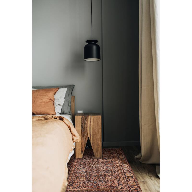 ECARPETGALLERY Hand-knotted Antalya Vintage Dark Copper Wool Rug - 3'8 x 6'3