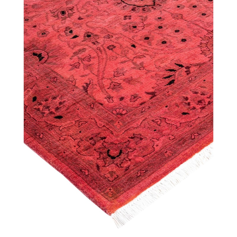 Fine Vibrance, One-of-a-Kind Hand-Knotted Area Rug - Pink, 3' 2" x 5' 5" - 3' 2" x 5' 5"