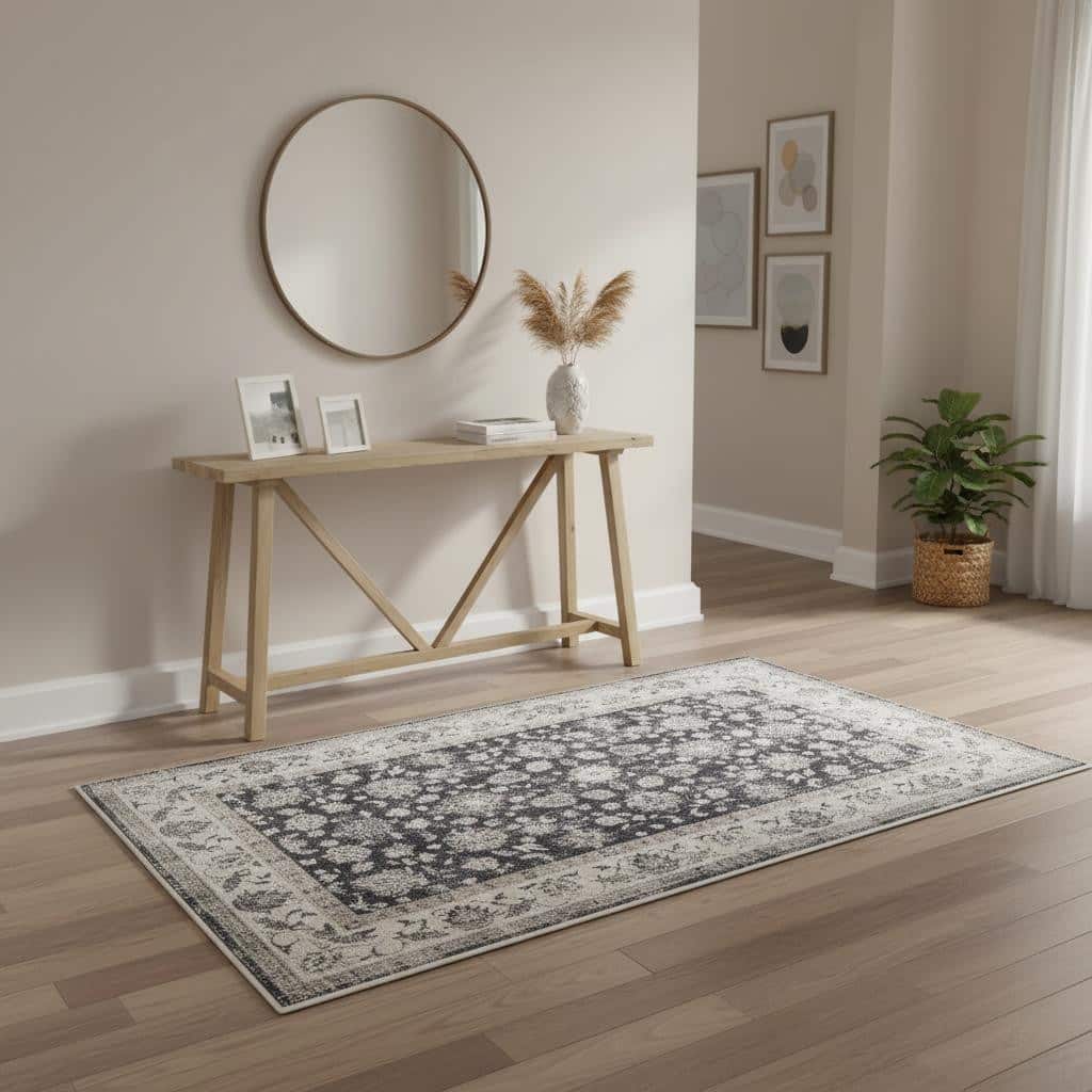 HomeRoots Oriental Casual Rectangle Area Rug