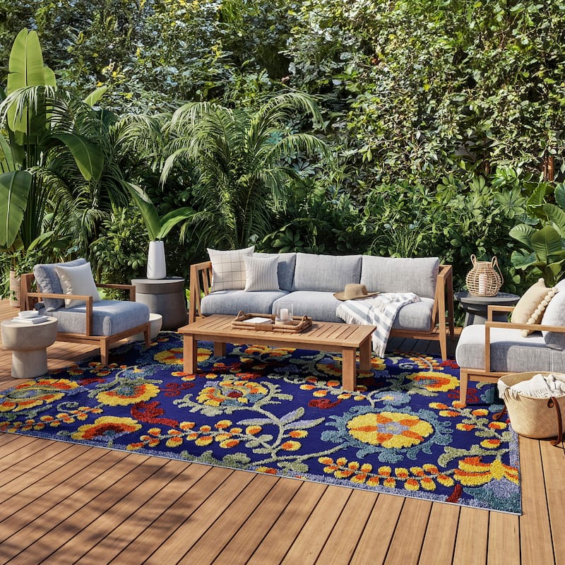 Nourison Aloha Indoor/Outdoor Floral Area Rug