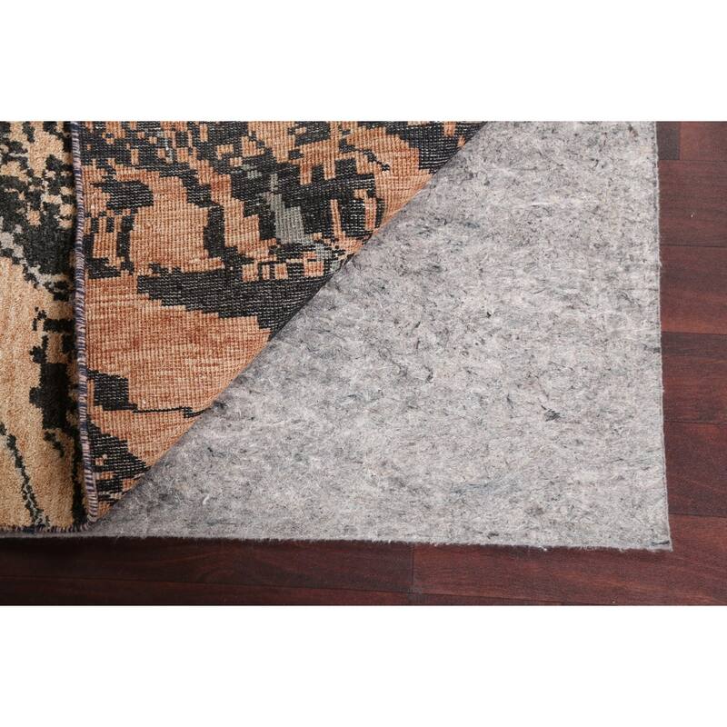 Abstract Contemporary Oriental Wool Area Rug Hand-knotted Foyer Carpet - 5'3" x 7'8"
