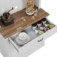 preview thumbnail 9 of 10, Garvee Kitchen Pantry Cabinet with Microwave Stand and Coffee Bar, 71" Tall Hutch Storage Cabinet, Wooden Buffet Cabinet