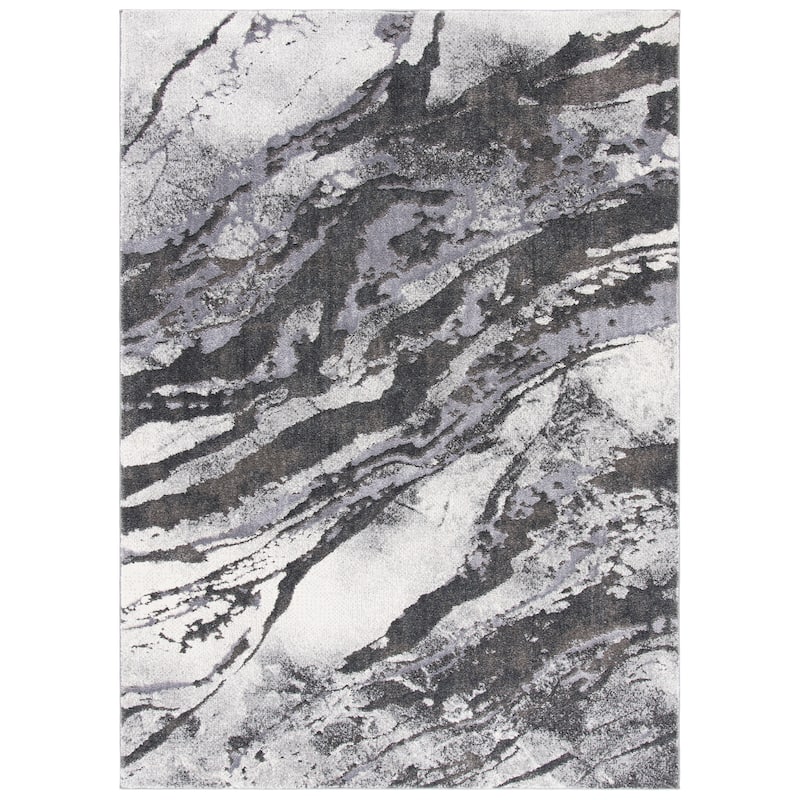 SAFAVIEH Pacific Asthildur Modern Abstract Rug - 4'5" x 6'5" - Dark Grey/Light Grey