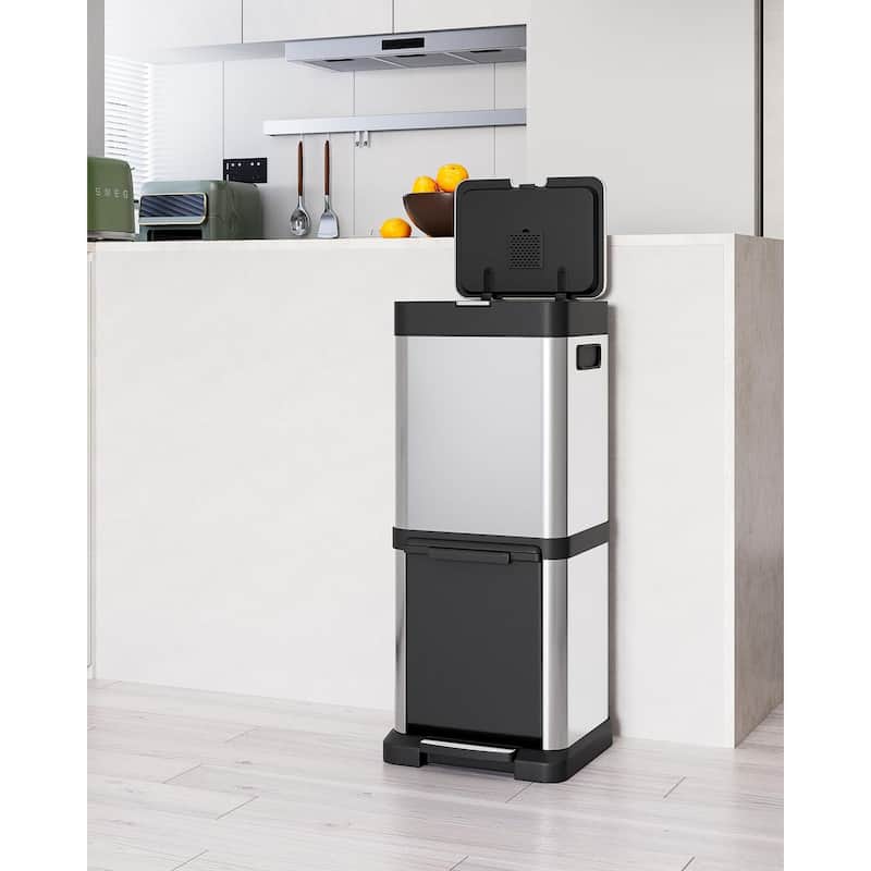 Kitchen Trash Can with Lid