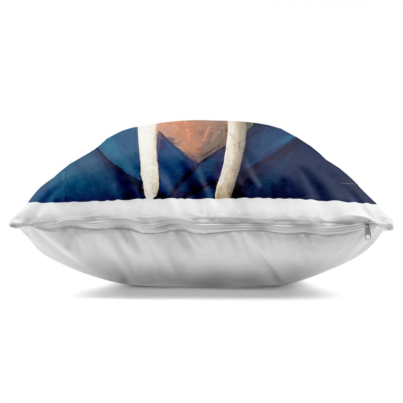 Stupell Sailor Captain Walrus Decorative Printed Throw Pillow Design by Kamdon Kreations
