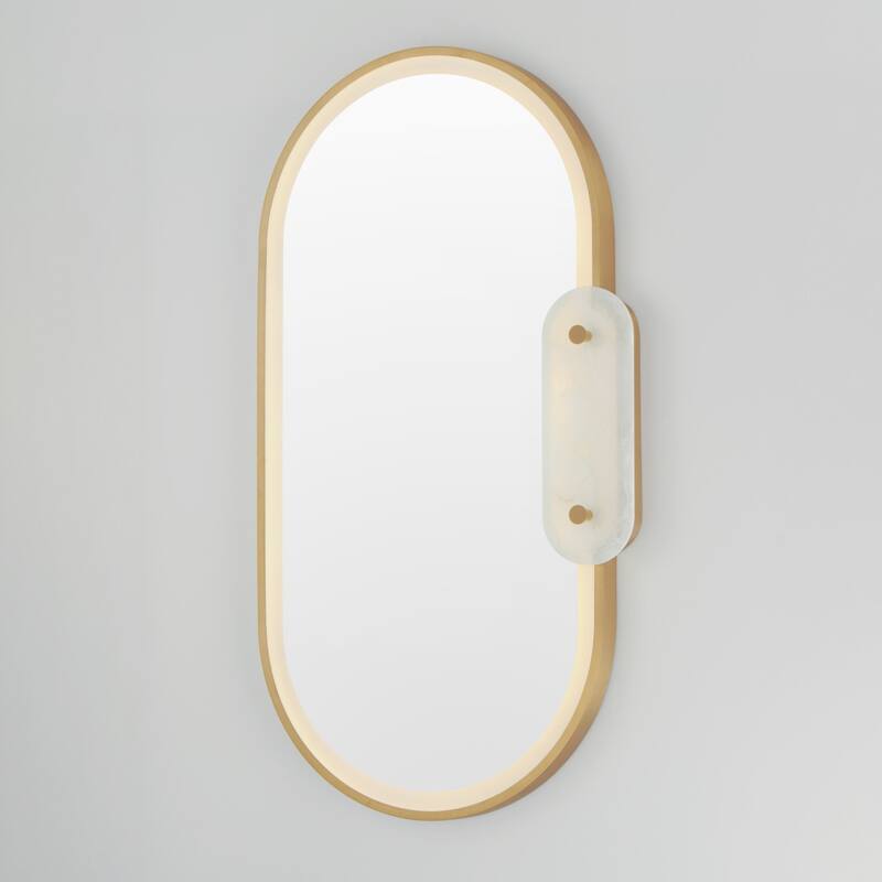 Studio M SM24800 Stonewall 22"W x 40"H Oval Beveled Accent Mirror