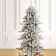 preview thumbnail 108 of 131, Glitzhome 6FT/7.5FT/9FT/11FT Snow Flocked Pre-lit Artificial Fir Christmas Trees