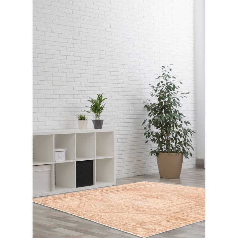 ECARPETGALLERY Hand-knotted Antalya Vintage Copper Wool Rug - 4'7 x 6'7